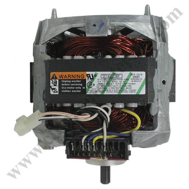 Motor De Tres Velocidades Para Lavadora, 120V, 1/2Hp, Amps 9.6/ 8.5/ 8.7, Rpm 1725/ 1140/ 850 - 3352287 Motor De Tres Velocidades Para Lavadora, 120V, 1/2Hp, Amps 9.6/ 8.5/ 8.7, Rpm 1725/ 1140/ 850 - 3352287