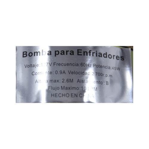Bomba para Enfriadores - MUNBE-0924 Bomba para Enfriadores - MUNBE-0924