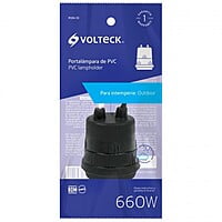 Portalámpara de PVC para intemperie, Volteck - POIN-10 / 46509 Portalámpara de PVC para intemperie, Volteck - POIN-10 / 46509