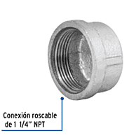 Tapón capa, acero galvanizado, 1-1/4' - CG-304 / 48786