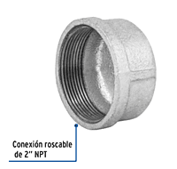 Tapón capa, acero galvanizado, 2' - CG-306 / 48788 Tapón capa, acero galvanizado, 2' - CG-306 / 48788