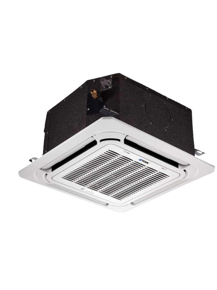 Equipo Tipo Cassette York 3Ton, Heat Pomp, Control Remoto, 11Seer, R-410, 220V/1/650 - Ykge60Bztm-Msr1