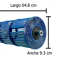 Turbina Para Minisplit, Evaporador 64.8 Cm X 9.3 Cm Turbina Para Minisplit, Evaporador 64.8 Cm X 9.3 Cm