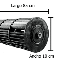 Turbina Para Minisplit, Evaporador, Largo 84.9 Cm, Ancho 10.4 Cm Opresor Interno - 5901A92441E